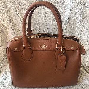 Coach Mini Bennett Satchel in light saddle